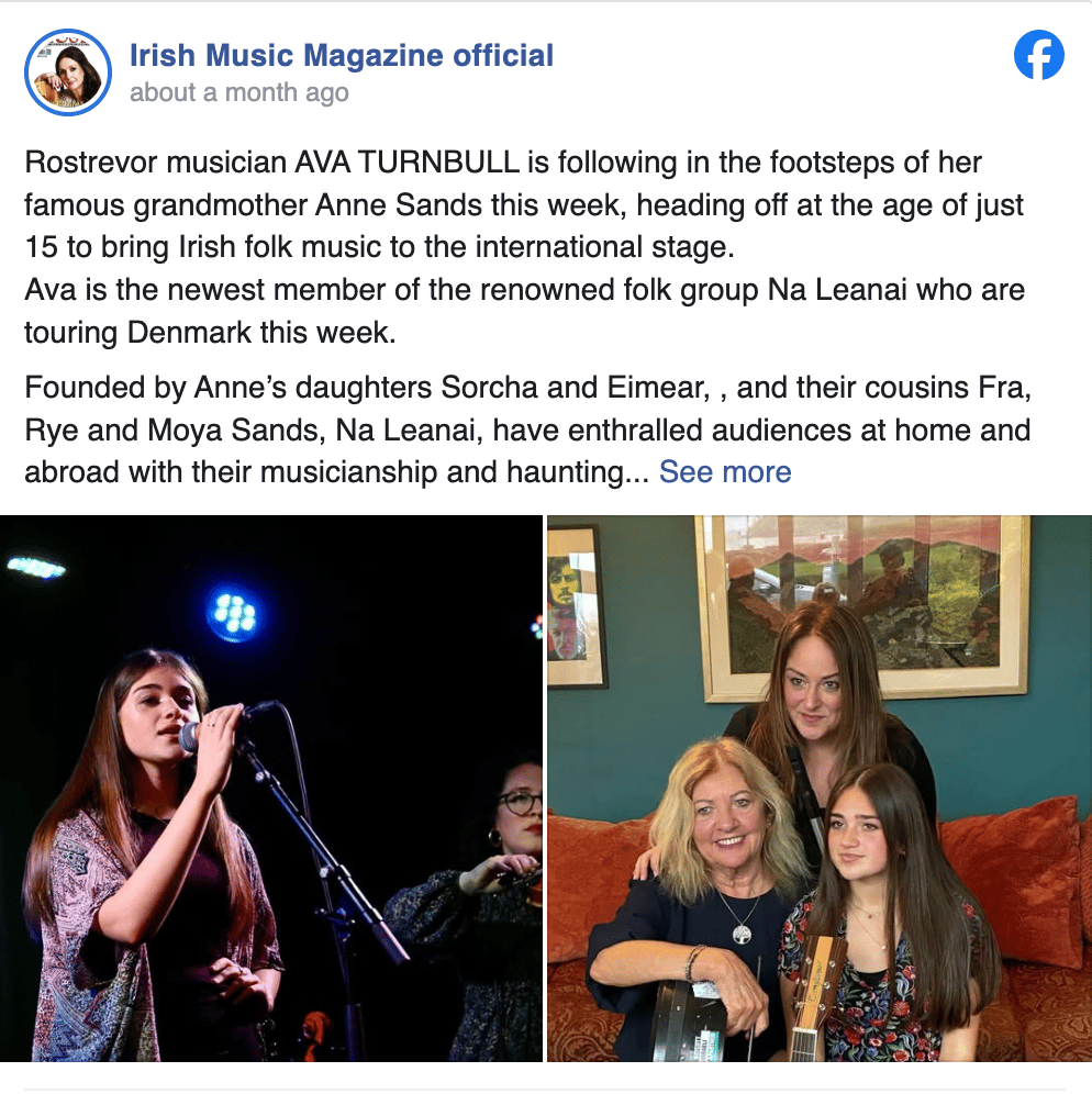 irish music magazine feature ✿